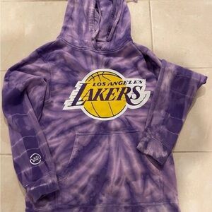 Purple tie-dye Los Angeles Lakers Hoodie